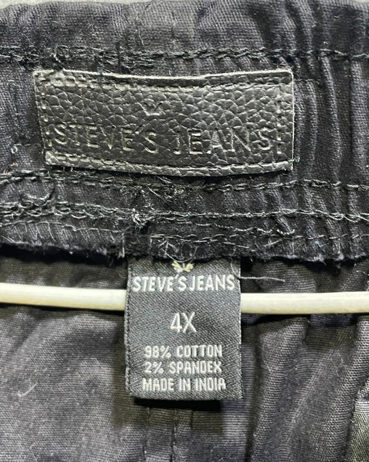 Steve's Jeans Black Cargo For Men 3X Large