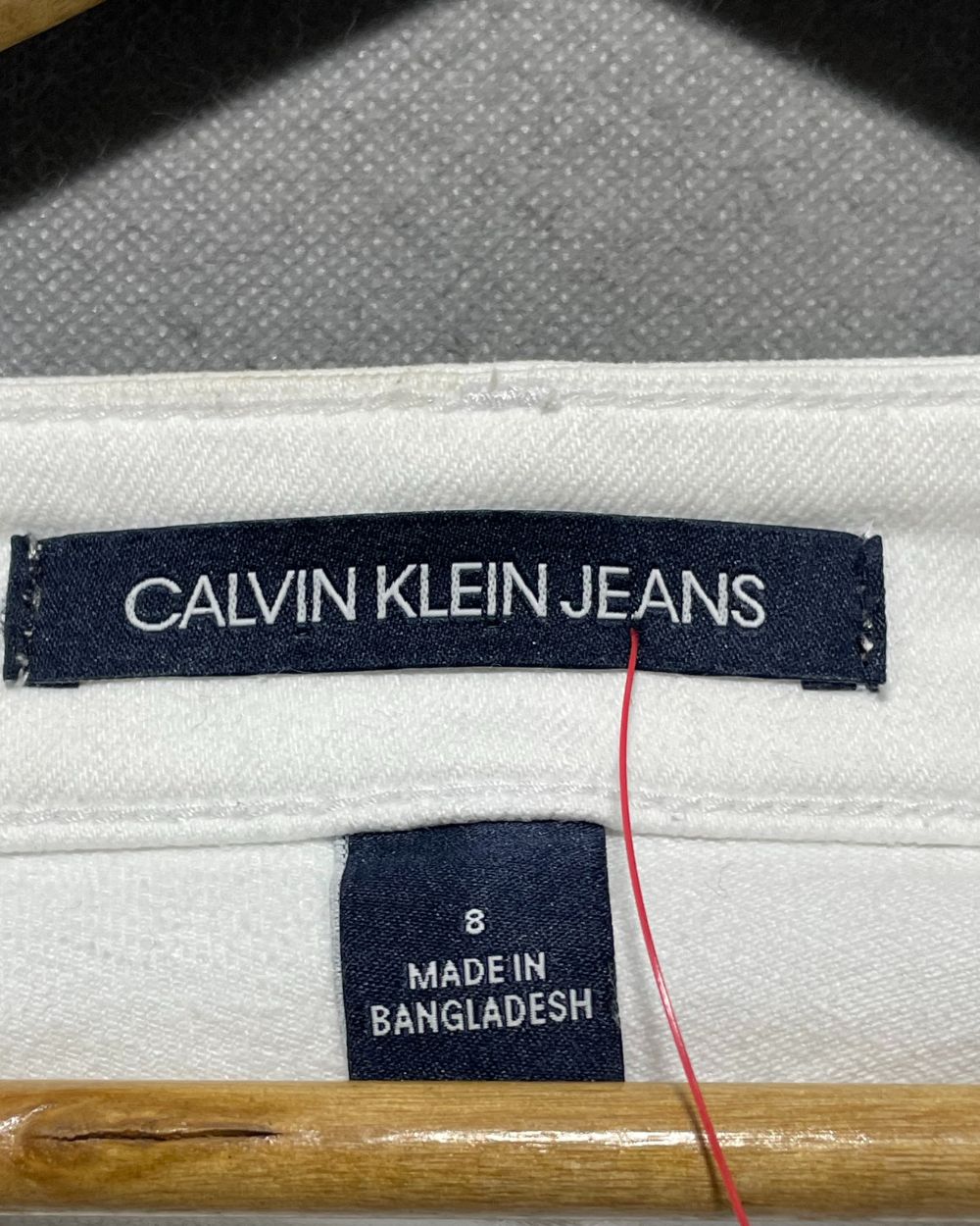 Calvin Klein White Cotton Short For Men Medium