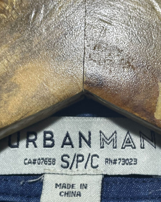 Urban Man Yellow Cotton Shirt For Men Small