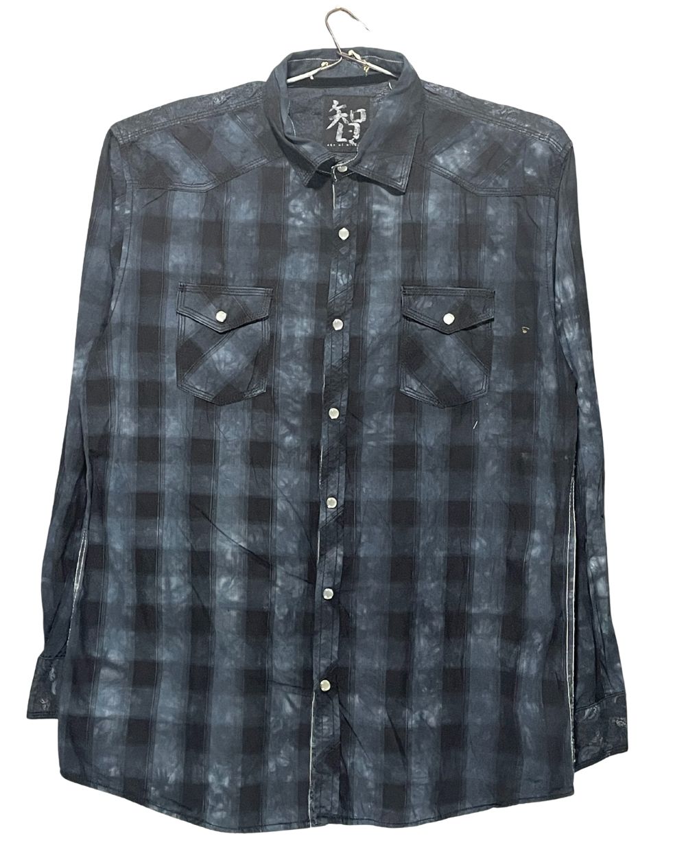 Age Of Windom Gray Cotton Shirt For Men X Large