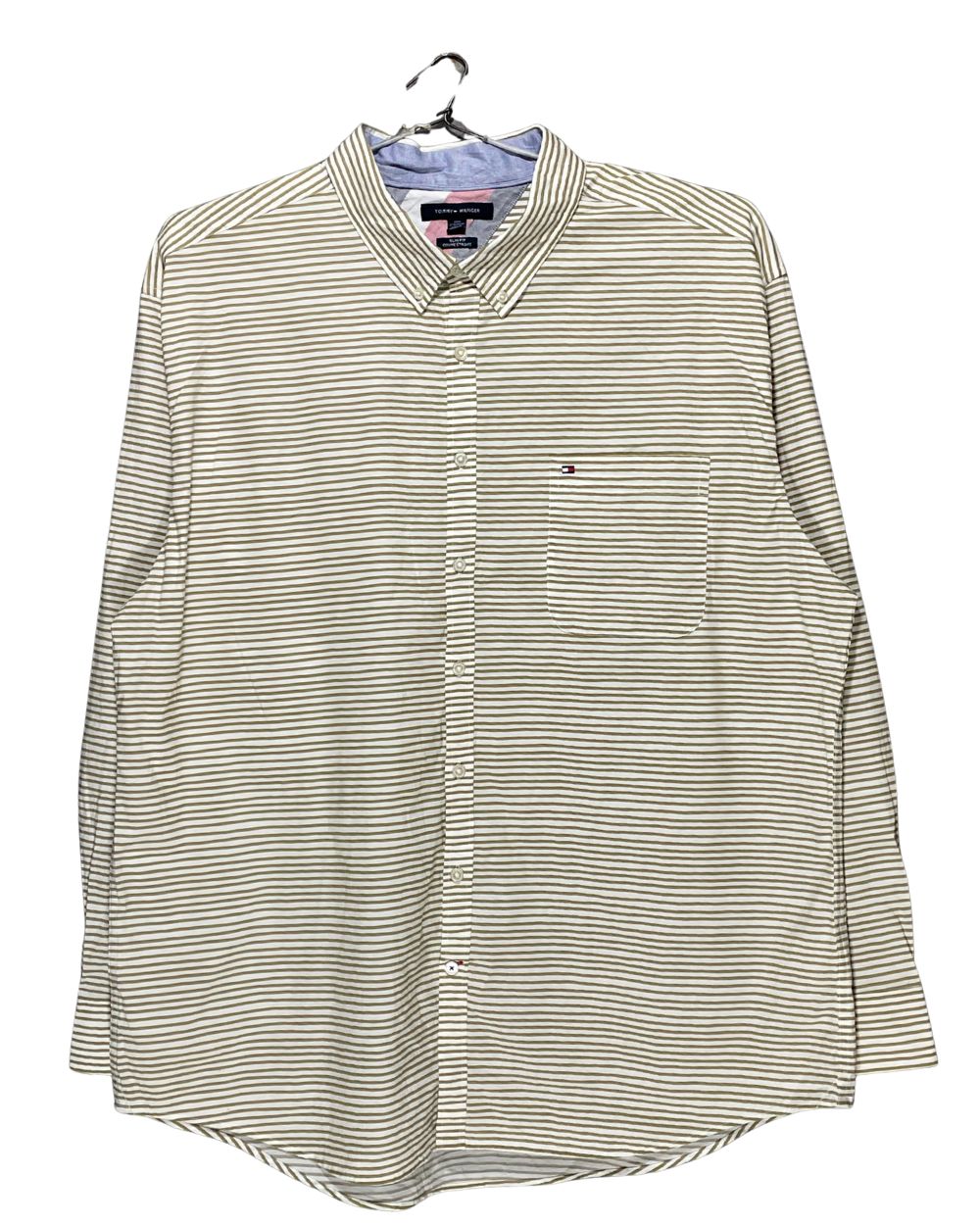 Tommy Hilfiger Yellow Cotton Shirt For Men 3X Large