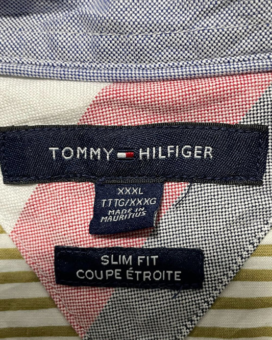Tommy Hilfiger Yellow Cotton Shirt For Men 3X Large