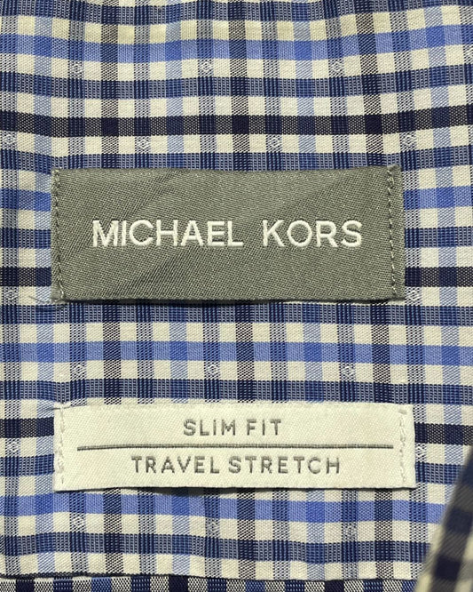 Michael Kors Blue Cotton Shirt For Men Large