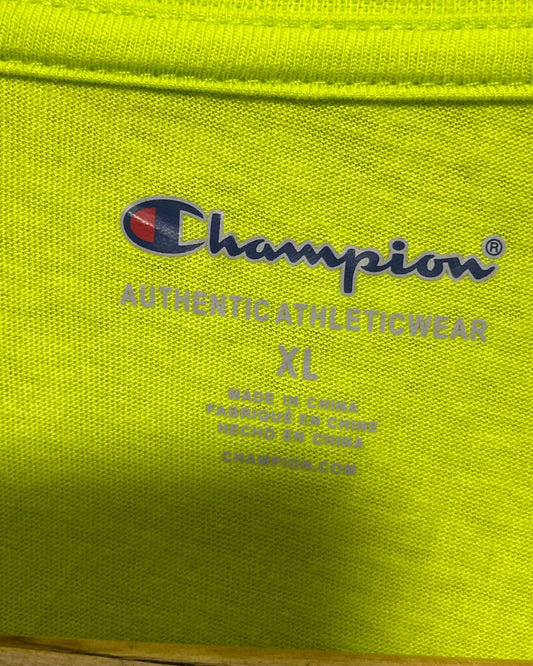 Champion Yellow T Shirt For Men Small
