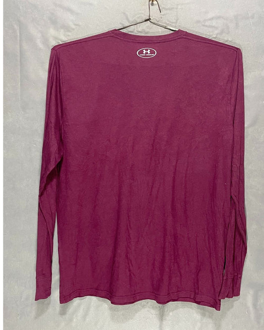 Under Armour Maroon T Shirt For Men XX Large