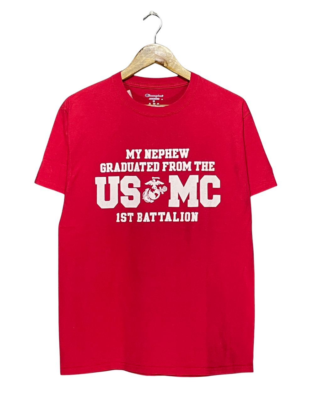 Champion Red T Shirt For Men Medium