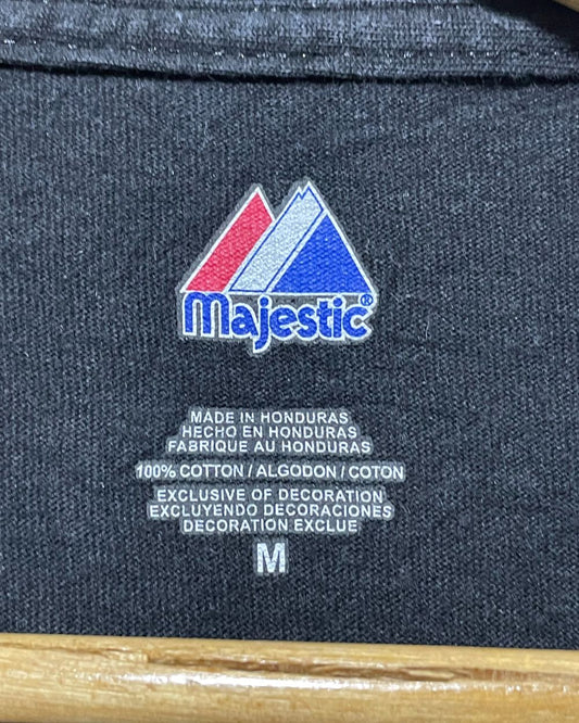 Majestic Black T Shirt For Men M