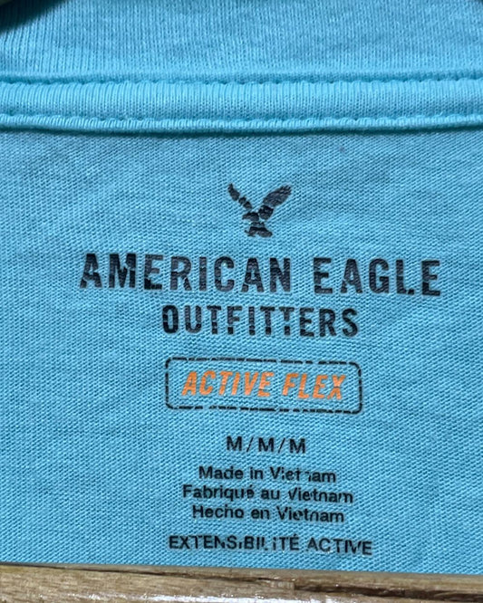 American Eagle Blue T Shirt For Men Medium