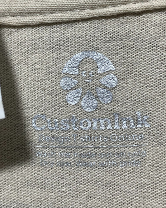 Gildan Cream T Shirt For Men Small