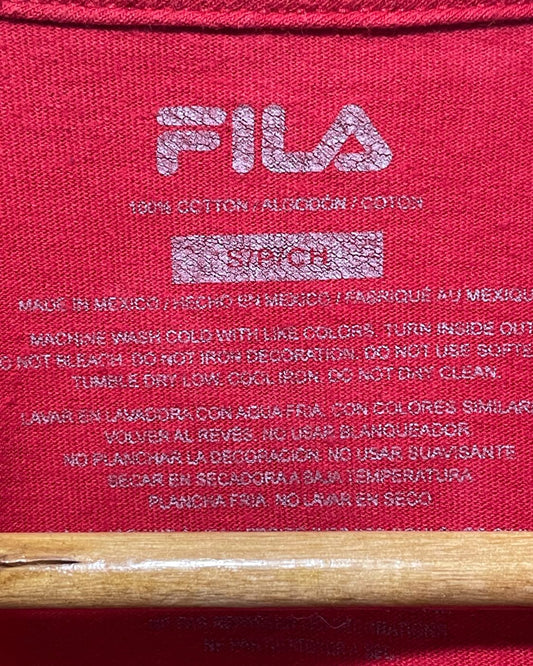 Fila Red T Shirt For Men Small
