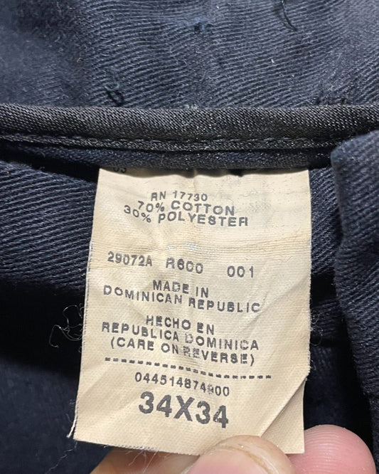 Preloved Labels Black Cotton Dress Pant For Men Medium