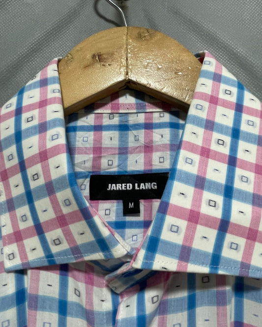 Jared Lang White Cotton Shirt For Men M