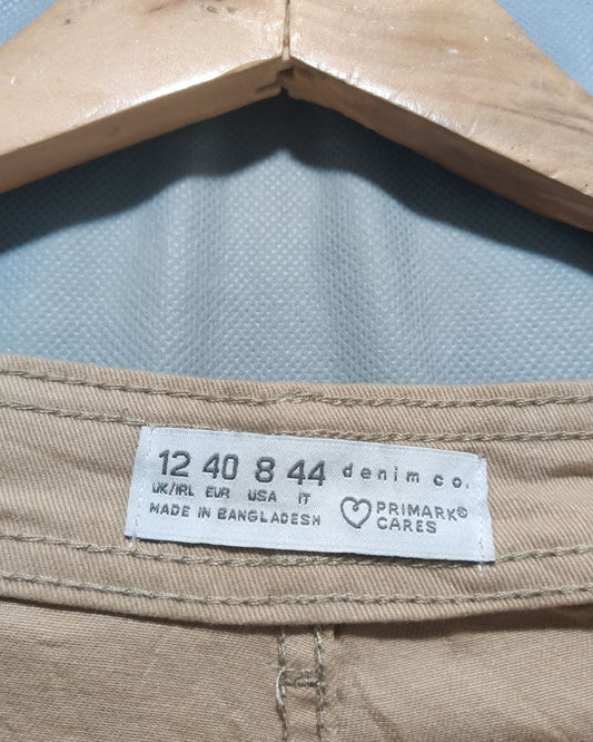 Primark Khaki Cotton For Men Cargo Pant M