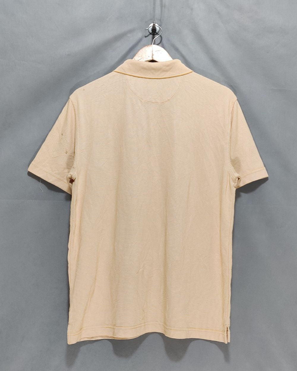 Van Heusen Yellow Cotton Polo T Shirt For Men M