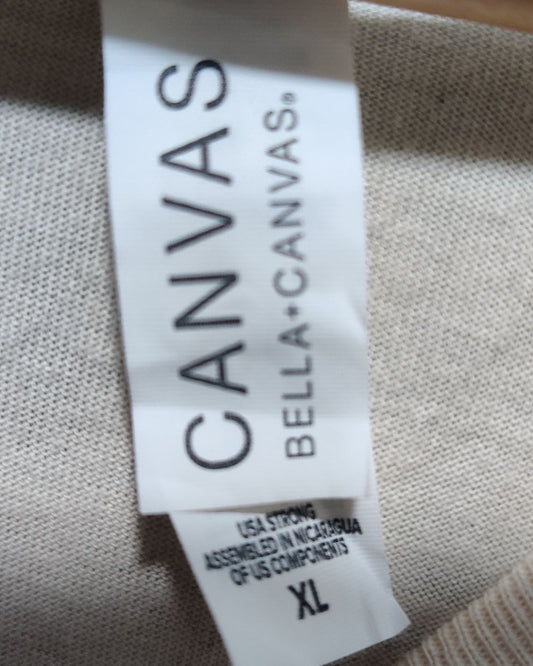 Canvas Cream T Shirt For Men XL