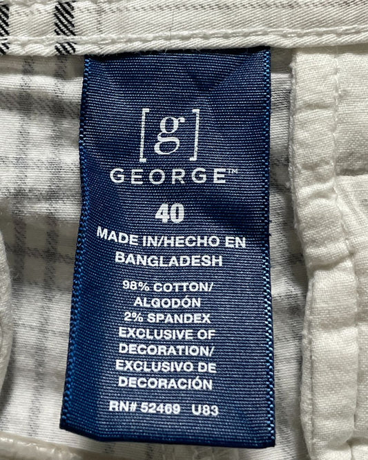 George White Cotton Short For Men XL