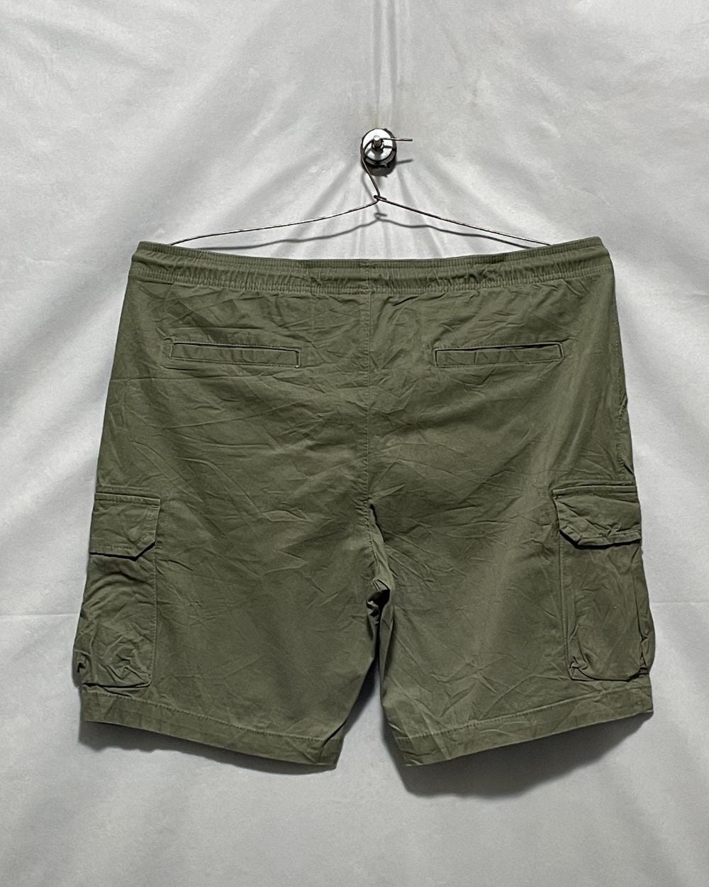 Good Fellow Green Cotton Short For Men Large