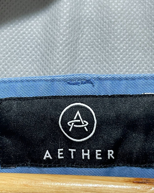 Aether Blue Cotton Short For Men Medium