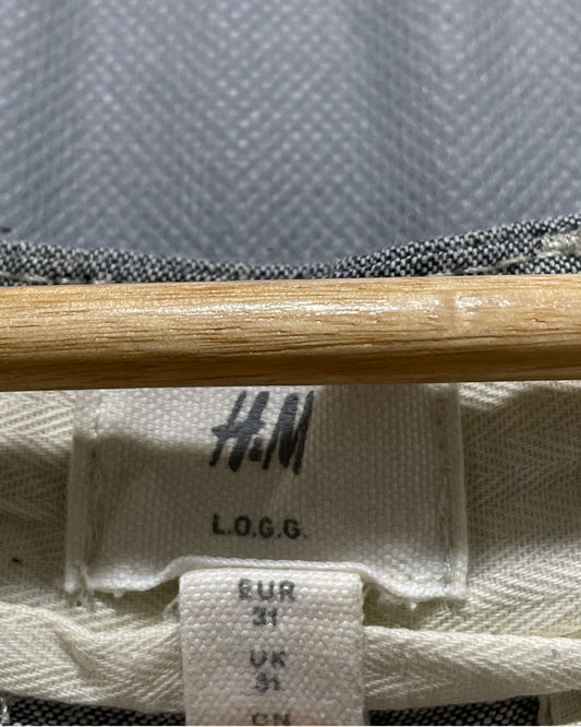 H&M Gray Cotton Short For Men Medium