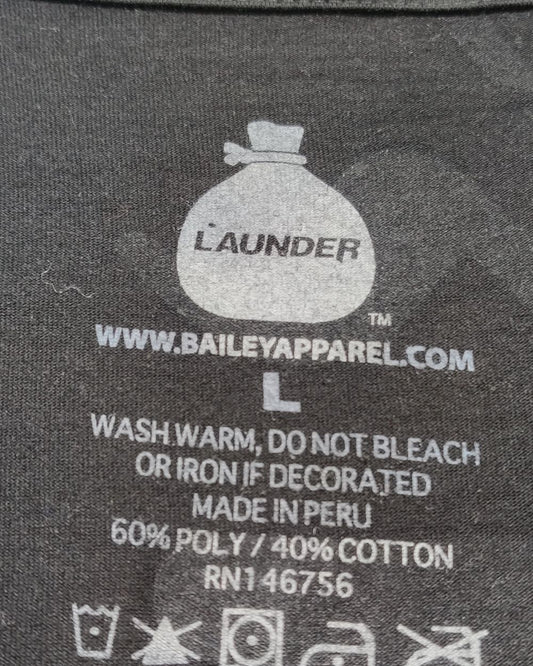 Launder Black T Shirt For Men Large