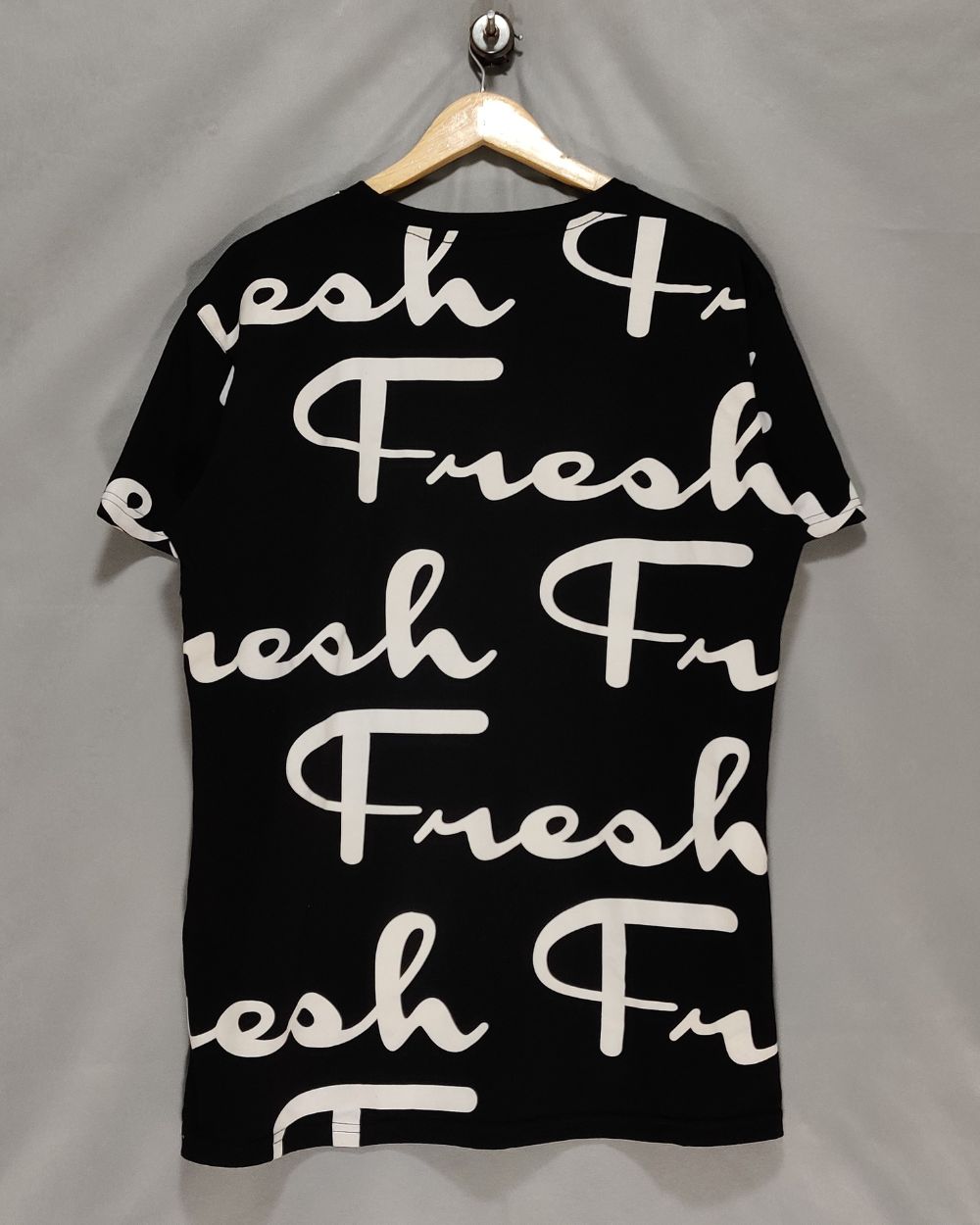 Launder Black T Shirt For Men Large