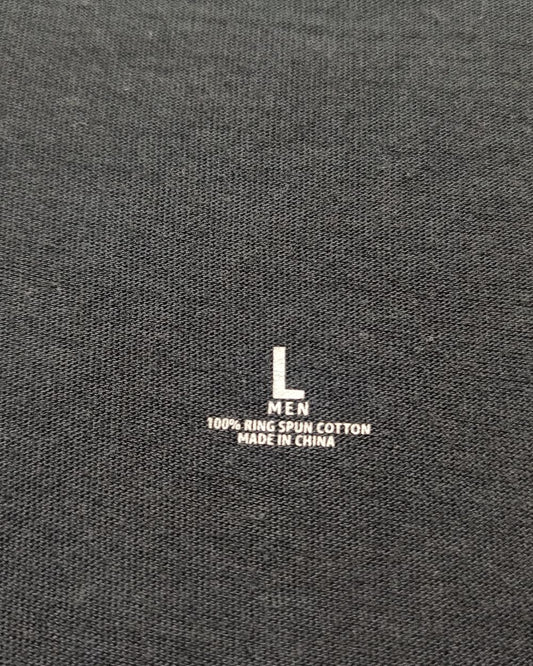 Preloved Labels Black T Shirt For Men Large