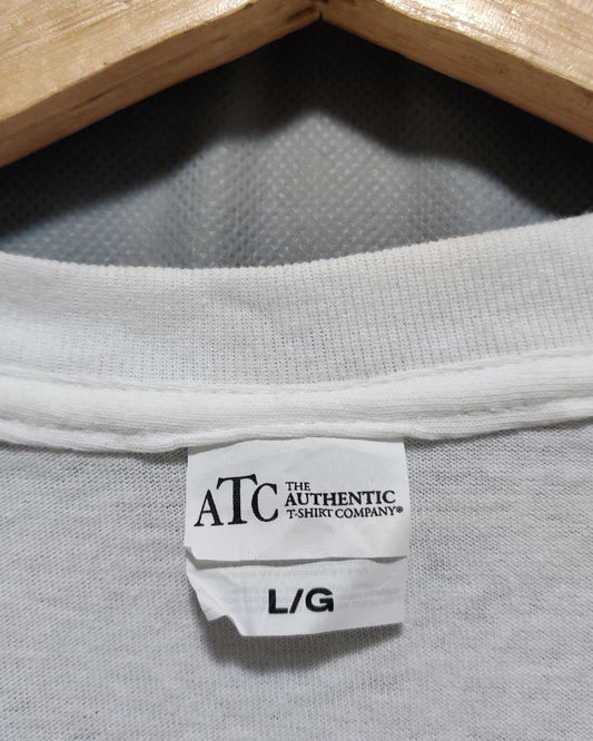 Authentic White T Shirt For Men Large