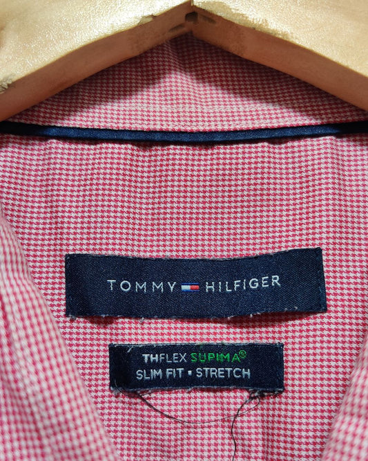 Tommy Hilfiger Red Shirt For Men XL