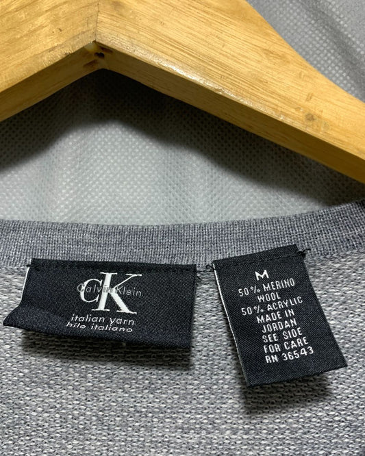 Calvin Klein Gray For Men Sweater M