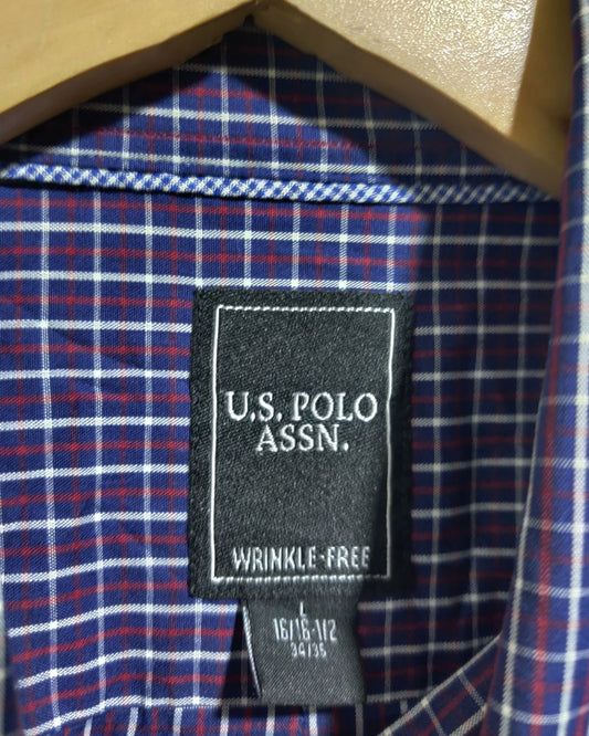 U.S. Polo Assn Purple Cotton Shirt For Men L