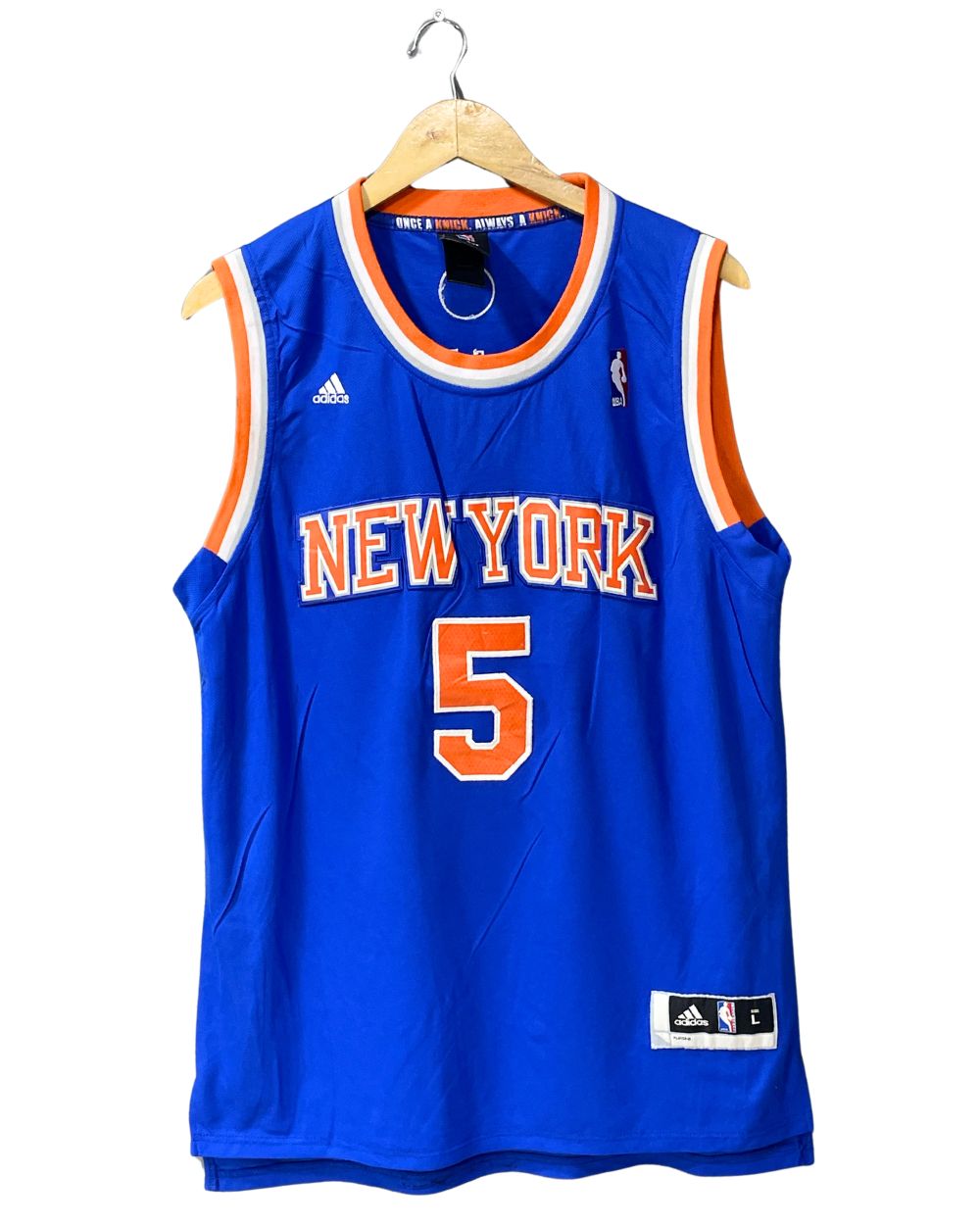Adidas NBA Basketball Blue Sports For Men Vest T Shirt L