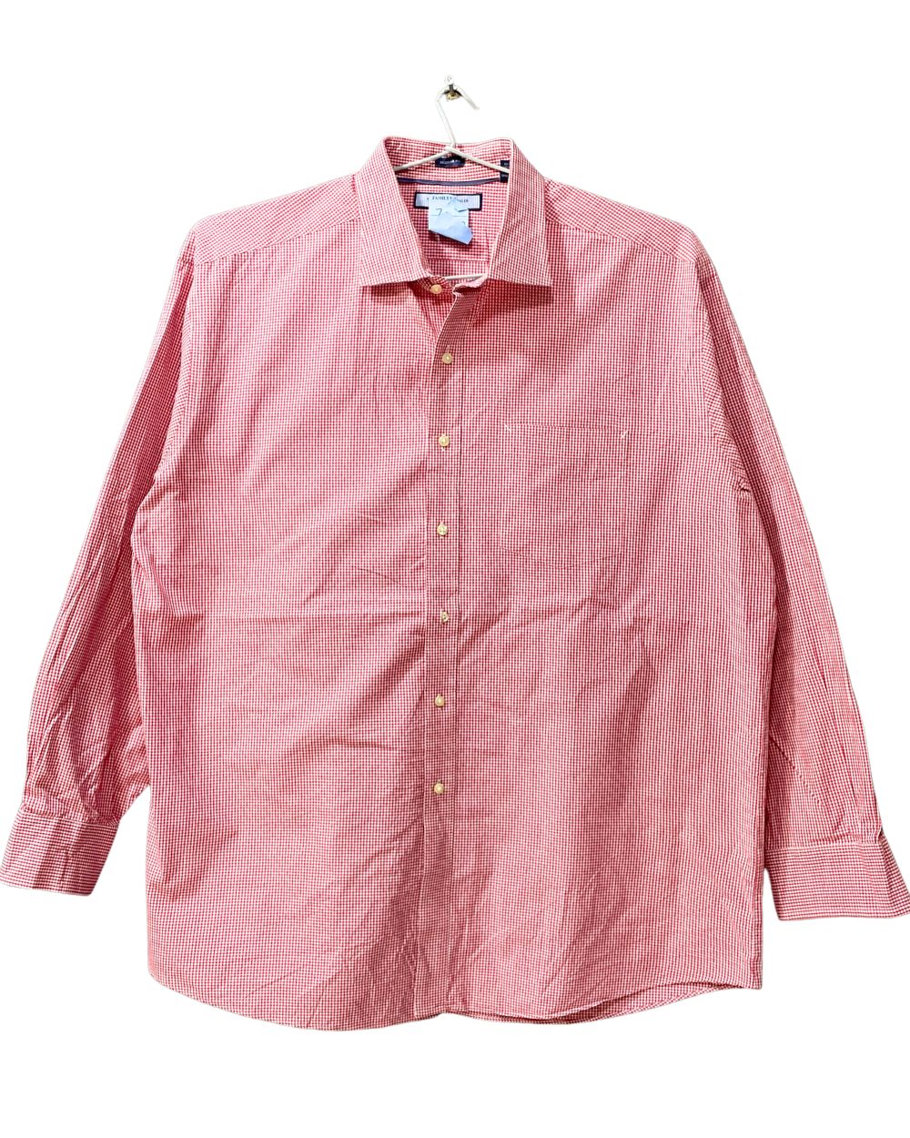 Tommy Hilfiger Red Cotton Shirt For Men XXL