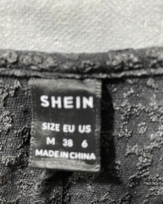 Shein Black Polyester Nylon For Women Tops Medium