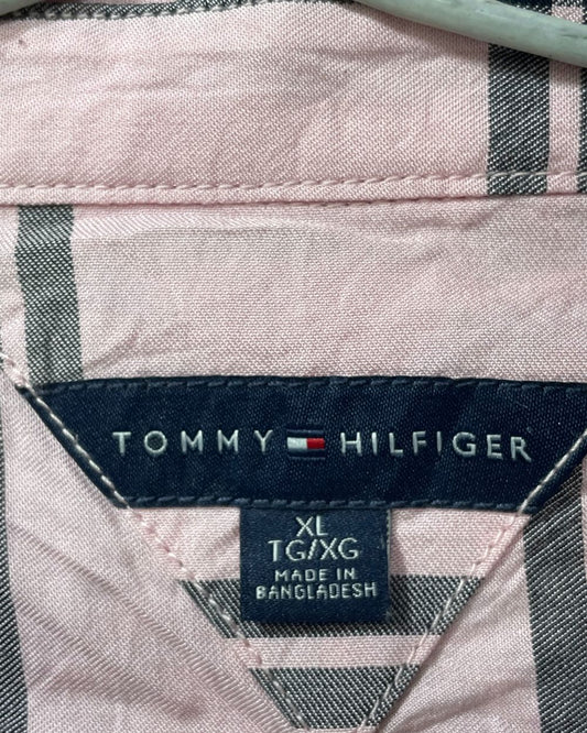 Tommy Hilfiger Pink Cotton Jersey For Women Tops X Large