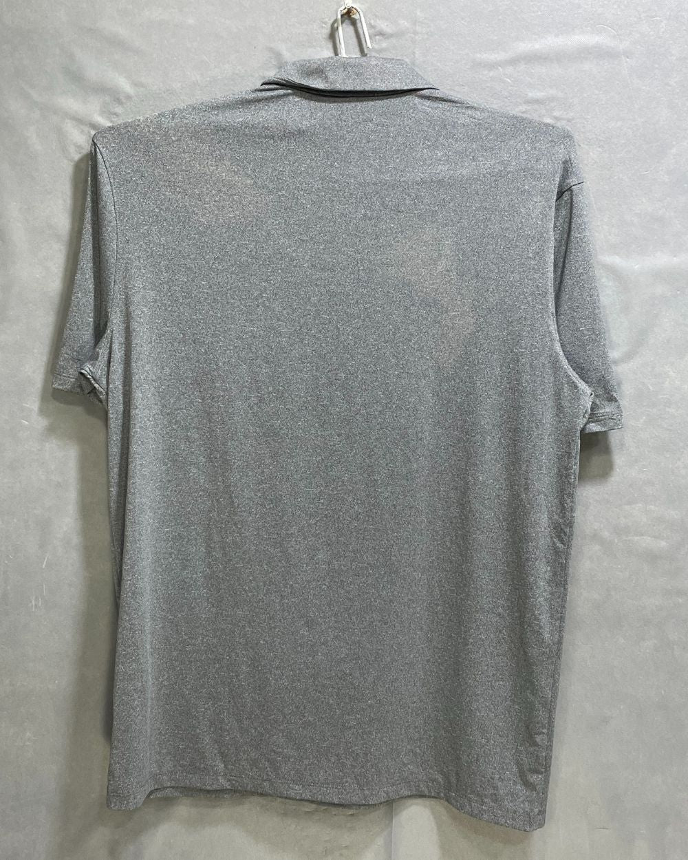 Nike Grey Polyester Jersey Sport Polo T Shirt For Men Medium