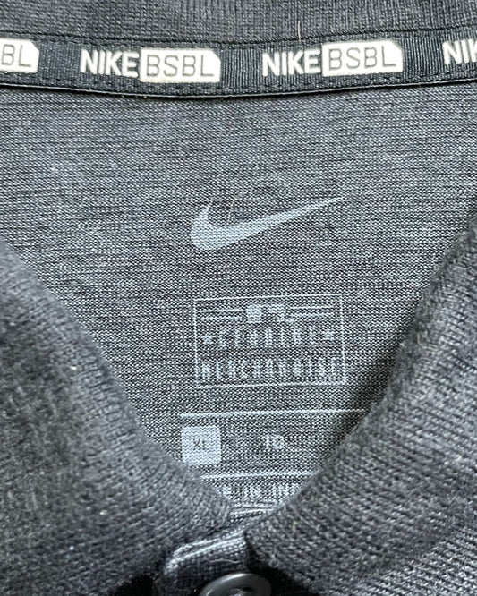 Nike Grey Polyester Sport Polo T Shirt For Men XLarge
