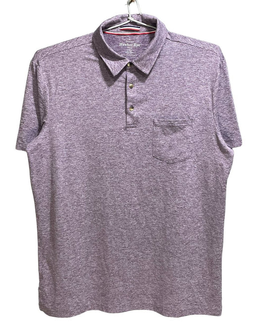 Hawker Rye Purple Polyester Sport Polo T Shirt For Men X Large