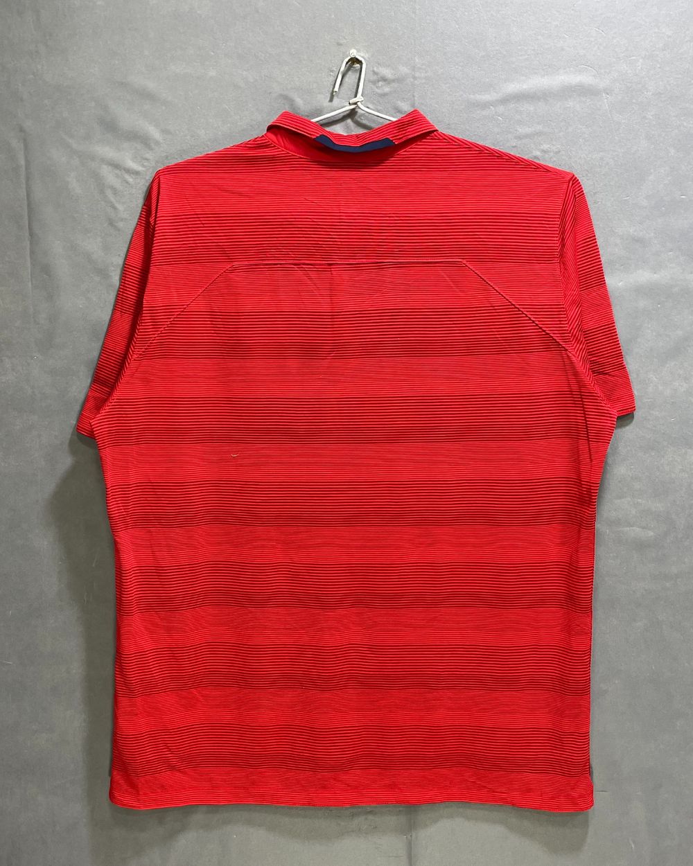 Nike Dri-Fit Red Polyester Sport Polo T Shirt For Men X Large