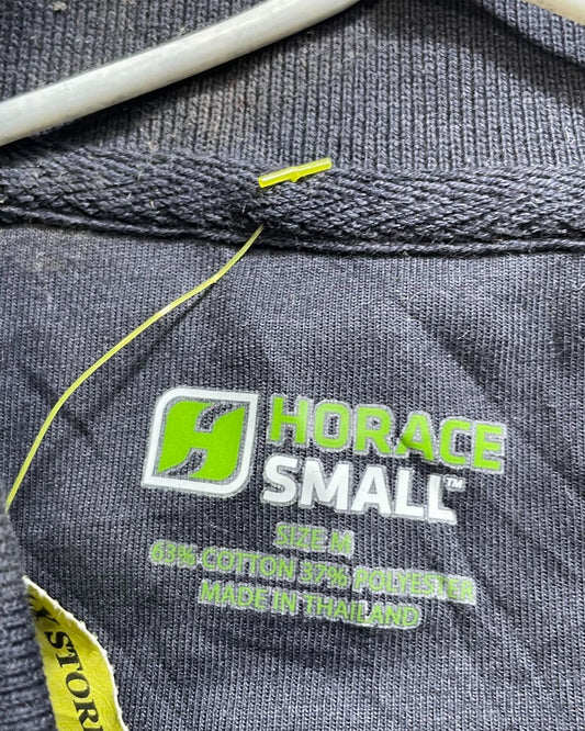 Horace Black Polyester Sport Polo T Shirt For Men Medium