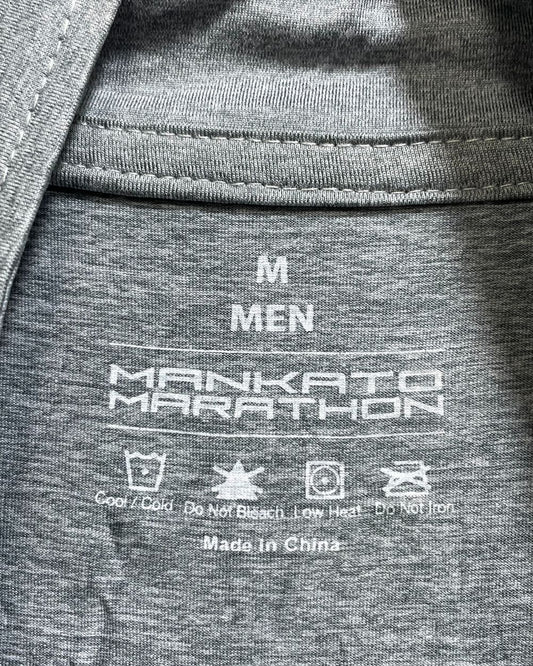 Marathon Grey Polyester Sport Polo T Shirt For Men Medium