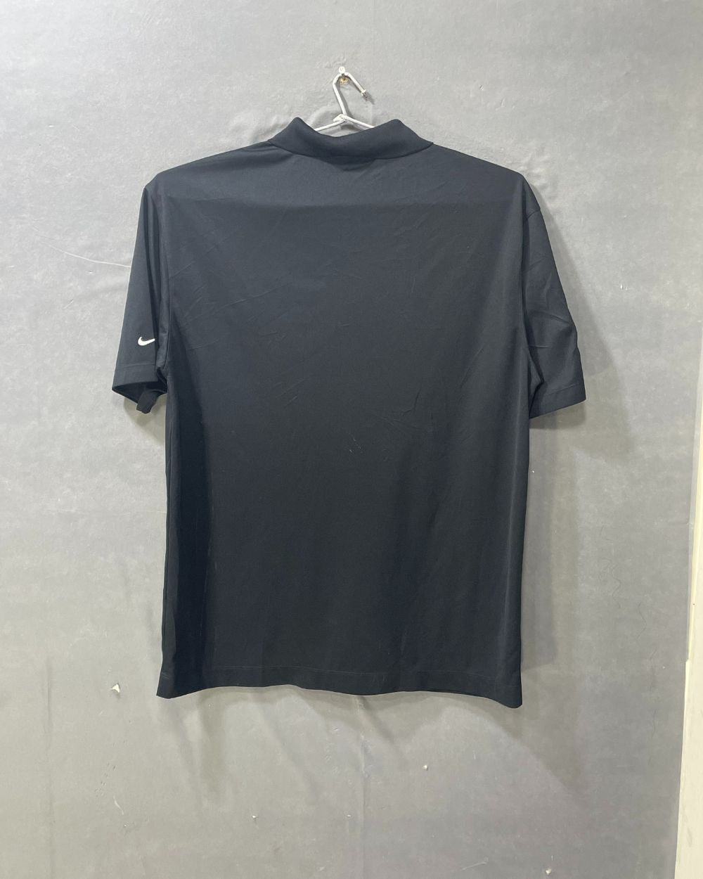 Nike Golf Black Polyester Sport Polo T Shirt For Men Large