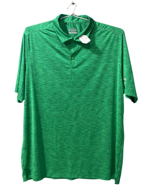 Under Armour Green Polyester Sport Polo T Shirt For Men XX Large