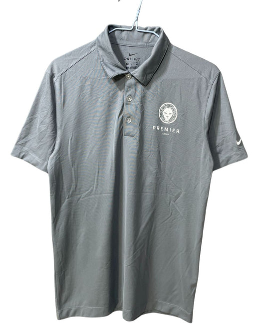 Nike Dri-Fit Grey Polyester Sport Polo T Shirt For Men Small