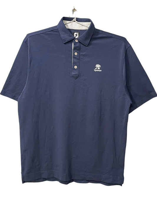 FJ Blue Polyester Sport Polo T Shirt For Men X Large