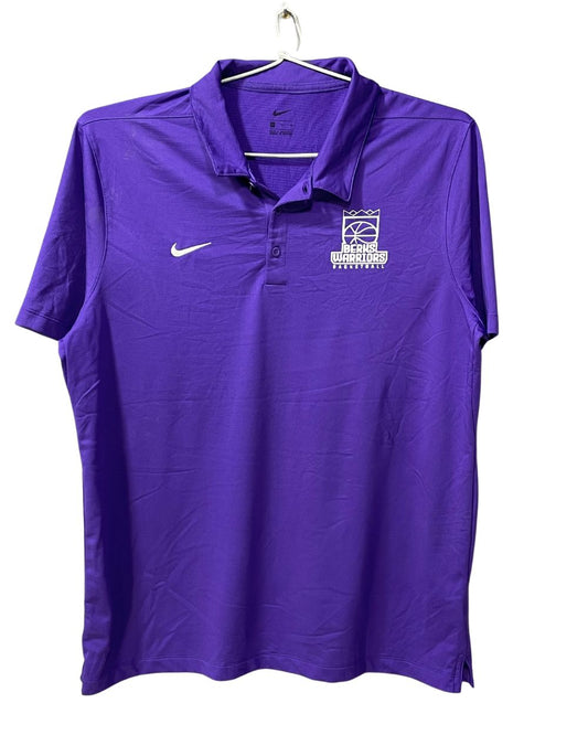 Nike Purple Polyester Sport Polo T Shirt For Men X Large