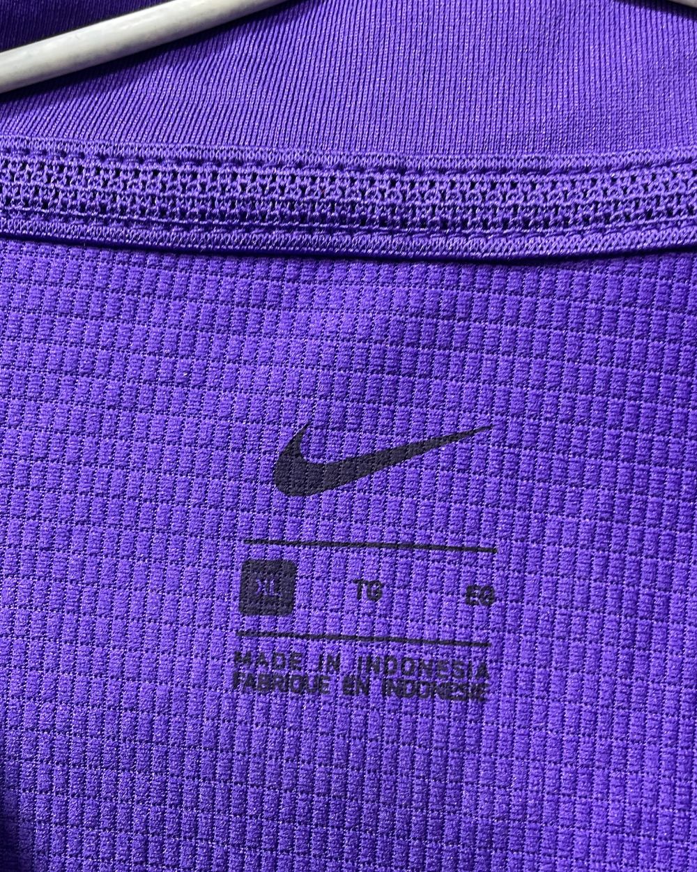 Nike Purple Polyester Sport Polo T Shirt For Men X Large