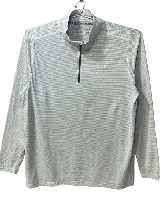 Under Armour Grey Polyester Sport Polo T Shirt For Men XX Large