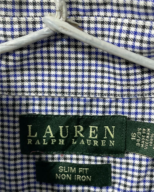 Polo Ralph Lauren Blue Cotton Shirt For Men L