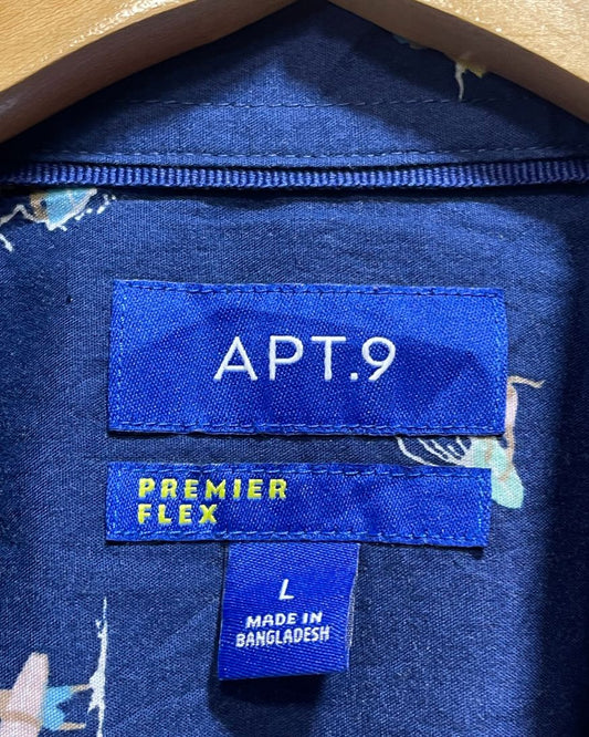Apt.9 Blue Cotton Shirt For Men Large | Preloved Labels