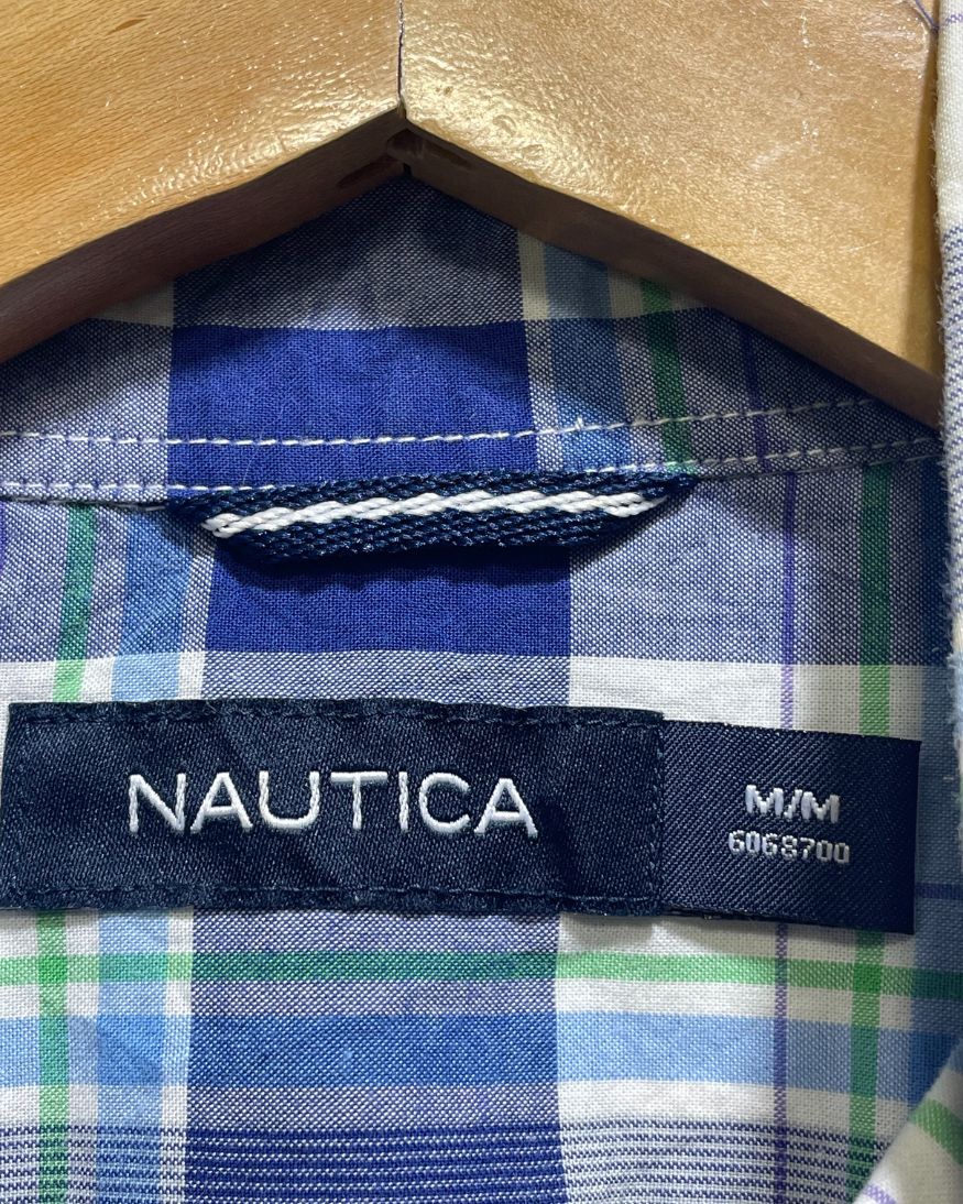 Nautica Blue Cotton Shirt For Men M | Preloved Labels